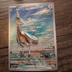 Pokemon Trading Card - Skarmory with Blue and Silver